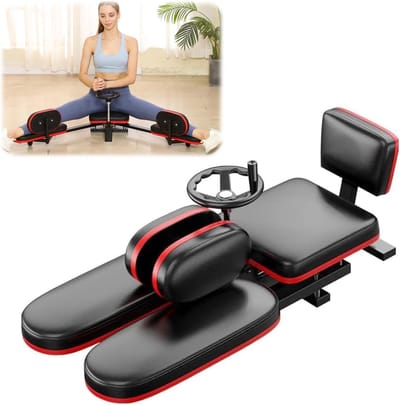 Beenspreider Trainer - Flexibiliteit Verbeteraar - Spier Stretching - Verstelbare Hoek - 180 Graden - Zwart Rood