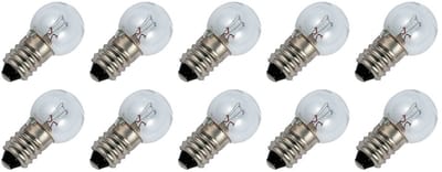 Signaallamp E10 6V 1.8W - 300 mAh - 10 stuks - G15 Gloeilamp Ø15mm - 29mm - 2500K - Dimbaar