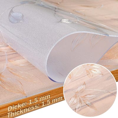 ANRO Tafelfolie, tafelbeschermingsfolie met structuur voor hoogglans en glazen tafelkleden, folie voor tafelbescherming, 1,5 mm, 180 x 90 cm