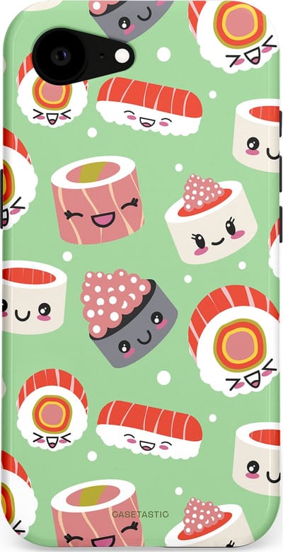 Casetastic Hoesje Geschikt voor Apple iPhone 16e Magsafe - Stijlvolle Beschermende Duo-layer Case - Sushi wonders