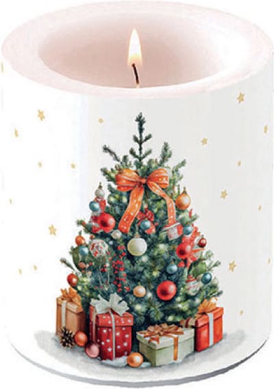 Ambiente - Kaars - 45 branduren - Decorated Christmas Tree