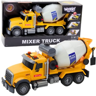 Woopie Cementmixer Truck Roterende trommelverlichting klinkt geel - UNI