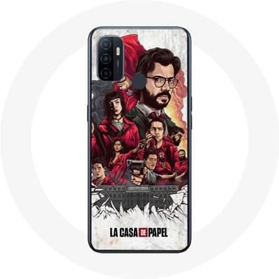 Oppo A53 hoesje La Casa De Papel poster art
