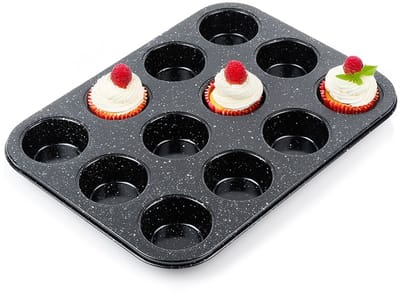 Muffinvorm Graniet 35x26,5 cm - Bakvorm - Cupcake Vorm - Muffin - Vormpjes