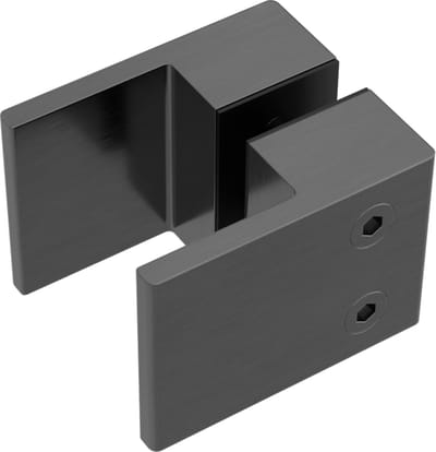Owen & Finch Douchedeur Handvat Gun Metal | PVD Glasbeslag