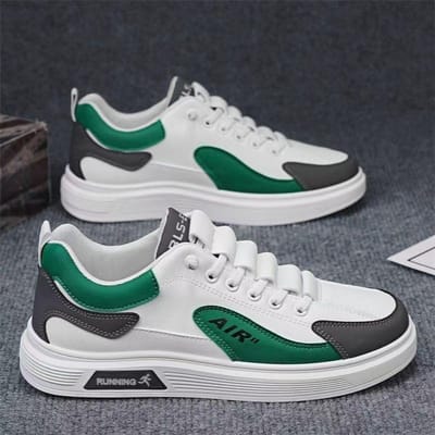 Heren Casual Leren Schoenen Lente Zomer Lichtgewicht Comfortabele Rijsneakers Heren Flats Schoenen Jeugd Boardschoenen Tenis Masculino 44 groen