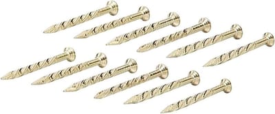 M-D Building Products 21485 1-1/4-Inch Screw Nails for Carpet Metal, 12 Per Pack by M-D Construction Products