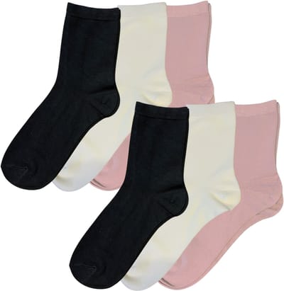 green-goose® Bamboe Sokken Dames - 6 Paar - Pastelkleuren - Groen, Roze, Beige - Maat 35-38 - Heerlijk Zacht, Stretchy en Duurzaam - Licht Geparfumeerd