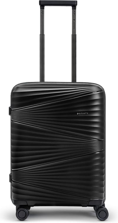 Pactastic Collection 02 THE CABIN 4 wielen Cabinewagen 55 cm - Harde bagage - TSA slot - black metallic