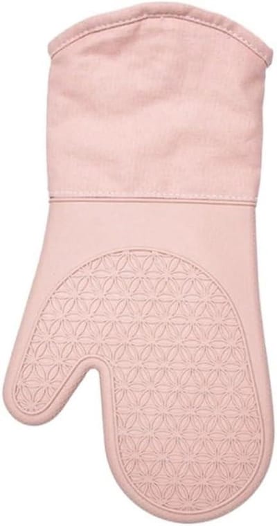Siliconen ovenwanten - Hittebestendige handschoenen - Veilig koken - Antislip grip - 34.5 cm - Roze