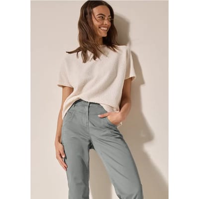 Broek met gewassen look