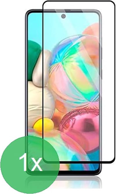 Volledige Screenprotector Glasplaatje Geschikt voor: Samsung Galaxy A71 - 1x - Screen protector - Full Cover glas - bescherming - beschermglas - ZT Accessoires