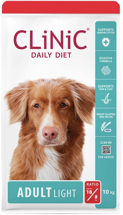 Clinic Veterinary Diet Daily Diet Adult Light Kip - Dieethondenvoer - 10 kg