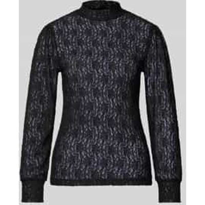 Shirt met lange mouwen in semi-transparant design