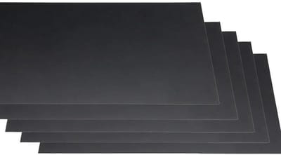 Herbruikbare Plastic Platen - Knutselpanelen Ambacht - Modelbouw Hobby - ABS Materiaal Sterk - 200x100x3mm - Zwart