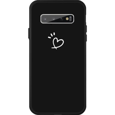 Mocaa Samsung Galaxy S10 Plus Love Heart Case Zwart