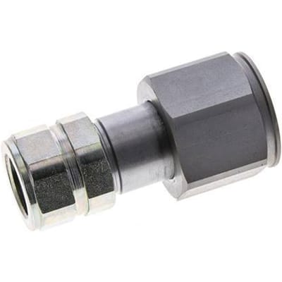 Stalen DN 8.7 Vlakdichtende Koppeling Insteeknippel G 1/2 inch Binnendraad ISO 16028 D M30 x 2