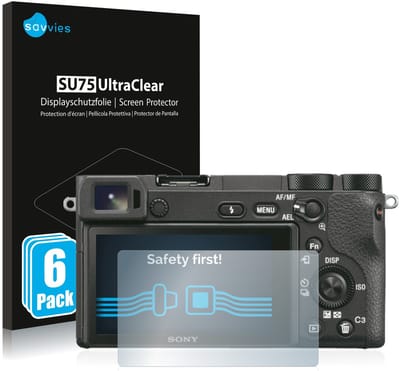 Savvies - Screenprotector voor Sony Alpha 6500 - Folie Beschermfolie transparant 6 Stuks