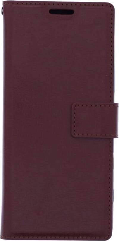 LuxeBass Telefoon Wallet Bookcase geschikt voor Sony Xperia 5 III-Portemonnee telefoonhoesje voor Bankpassen-Kunstleer-Siliconen Houder-Magnetische sluiten-Bruin gsm hoesje - telefoonhoes - telefoonhoesjes - telefoonhoes - gsm hoes - telefoonhoesje