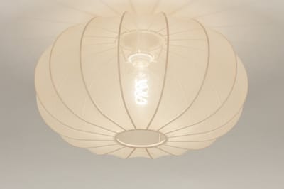 Lumidora Plafondlamp 74686 - Plafonniere - TACK - E27 - Beige - Creme - Zand - Textiel - ⌀ 50 cm
