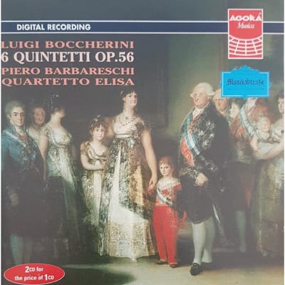 CD LUIGI BOCCHERINI, PIERO BARBARESCHI - 6 kwintetten op. 56 boccherini, luig AG2152 Agorá 1999 Italië Klassiek Gebruikt gray