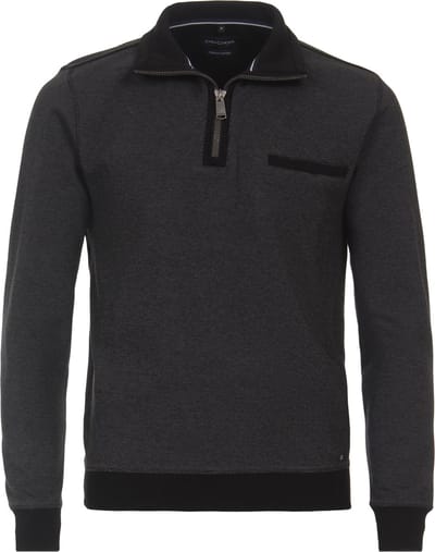 CASA MODA comfort fit schipperstrui - grijs melange