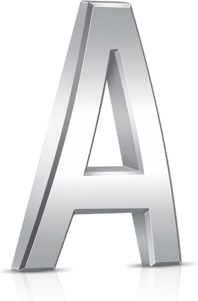 3D Huisnummers 7.5 cm Waterdicht en Zelfklevend, Adresstickers voor Mailbox, Appartement en Hotel, Zilver (A)