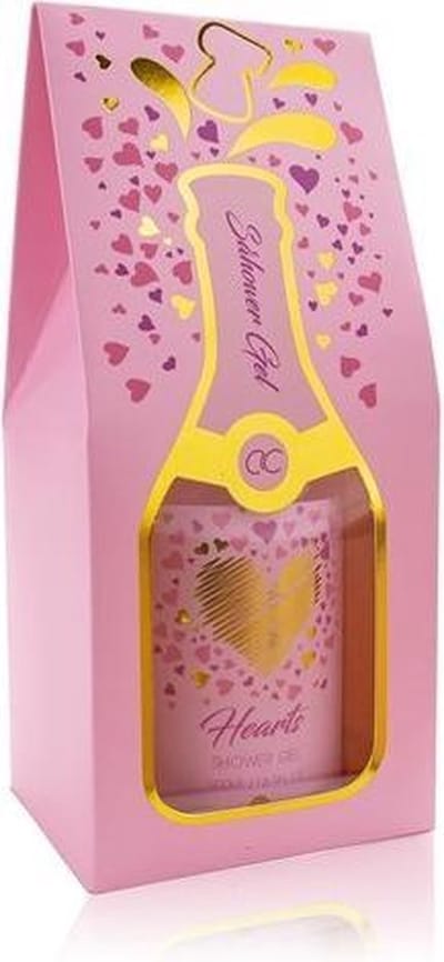 BAD EN DOUCHEGEL HEARTS CHAMPAGNE BOTTLE LOOK