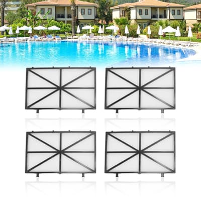 Dailygoods - Vervangend Robotzwembadreinigingsfilter - Ultrafijne Patroonfilters - Ideaal voor zwembadreinigers - 4-delige set - Effectieve filtratie...