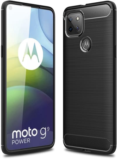 Coverup Hoesje - Geschikt voor Motorola Moto G9 Power Hoesje - Coverup Armor Brushed TPU Back Cover - Zwart