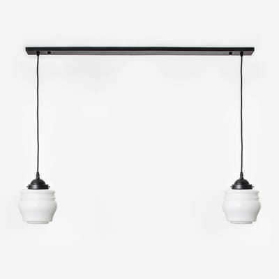 2 x Bloemknop lampen aan plafondbalk Moonlight - Art Deco Trade