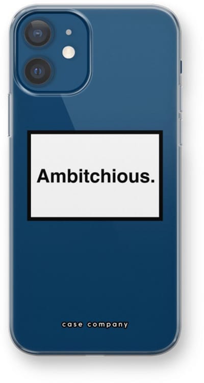 Case Company® - Hoesje geschikt voor iPhone 12 hoesje - Ambitchious - Soft Cover Telefoonhoesje - Bescherming aan alle Kanten en Schermrand