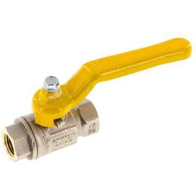 Rp 1/4 inch Gas 2-Weg Messing Kogelkraan