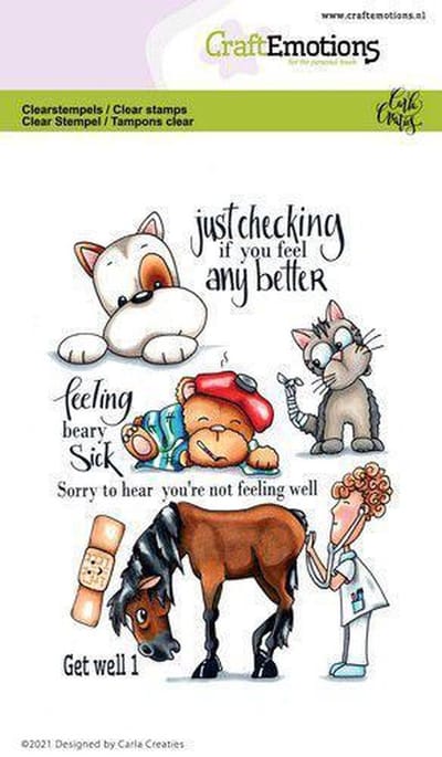 Clearstamps A6 - Get well 1 Carla Creaties