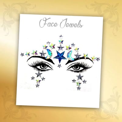 Glitter Face Jewels Diamant - Festival Zilver Glitters - Steentjes Strass met Plaklaag - Plak Diamantjes voor Lichaam en Gezicht - Rhinestone Diamonds Gems Euphoria - Versiering Make-up