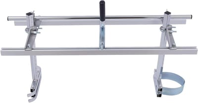 Draagbare Kettingzaagmolen - Houtbewerking Gereedschap - Hout Zagen - Instelbare Hoogte - 35-91 cm Staven - Zilver
