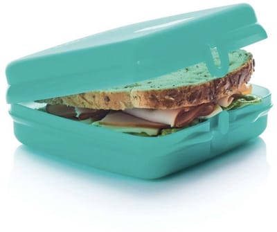 Tupperware Eco Sandwichdoos Vierkant Groen | Snackie Broodtrommel