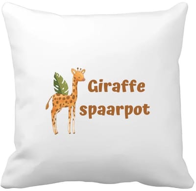 Akyol - giraffe Kussen hoes - Giraffe - dieren liefhebbers - leuke cadeau voor iemand die van houdt van giraffen - verjaardagscadeau - kado - gift - 40 bij 40 cm