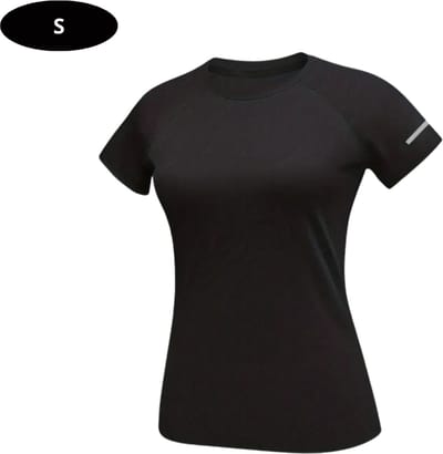 Livano Sportshirt Dames - Sport - Fitness - Compressie Shirt - Corrigerend Hemd - Sportkleding - Vrouwen - Zwart - S
