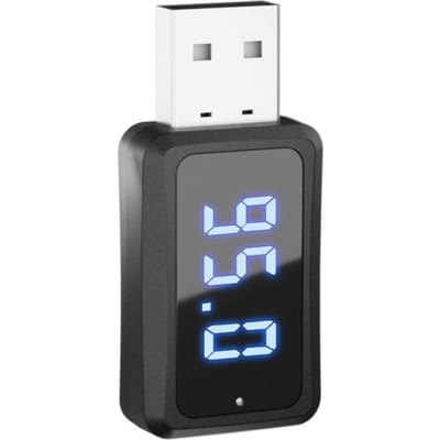 FM02 USB Bluetooth 5.3 FM-zender Mini Bluetooth-adapter LED-display Draadloze ontvanger 87,5-95MHZ Verstelbare radio Handsfree bellen Auto-audiospeler gray