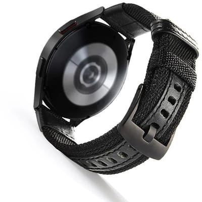 DrPhone TrailBand Smartwatch Bandje – 20mm Quick Release Horlogeband – Nylon – Zwart