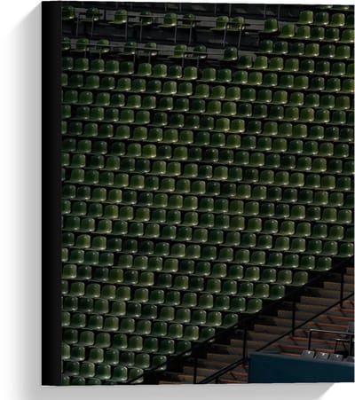 Canvas  - Leeg Stadion - 30x40cm Foto op Canvas Schilderij (Wanddecoratie op Canvas)