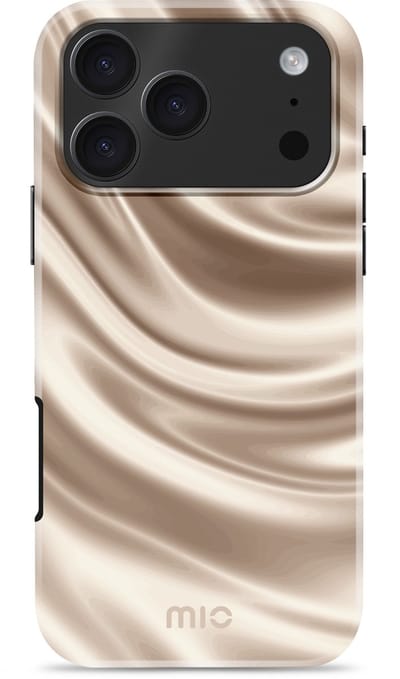 Mio by Mobilize Hoesje geschikt voor Apple iPhone 17 Pro MagSafe Telefoonhoesje Hardcase | Mio by Mobilize Backcover | Geschikt voor MagSafe | Geschikt voor Draadloos Opladen met Magnetische Ring | Geschikt voor MagSafe Case - Silky Dreams | Bruin