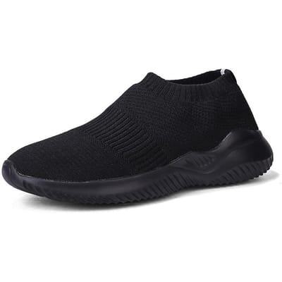 Hot Sale Nieuwe Ultralichte Comfortabele Casual Schoenen Koppel Unisex Heren Dames Sok Mond Wandelsneakers Zacht Zomer Plus Size 35-47 45 black