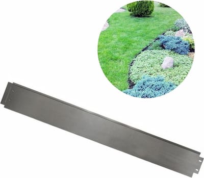 Borderrand metaal gegalvaniseerd 18cm x 100cm | Gazonrand | Kantopsluiting