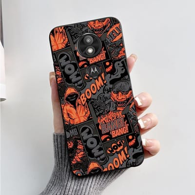 Hoesje Cover Voor Motorola Moto G7 Play Prachtig Hoesje Zachte Siliconen Shell Voor Motorola Moto G7 Power Schattig Cartoon Zwart Hoesje Moto G7 Play
