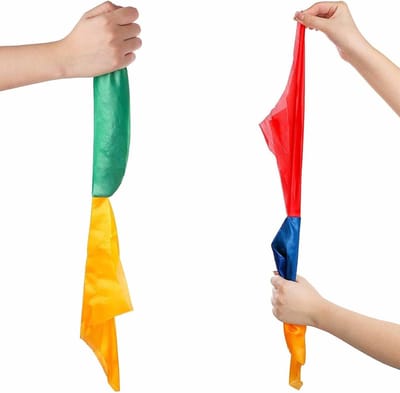Kleurveranderende Sjaals - Magische Sjaals - Goochelen - 4 Kleuren Wisselend - 23x23 cm - Meerkleurig