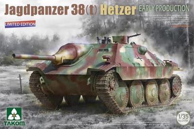 Takom Modelbouwpakket Militaire voertuigen - 2170X Jagdpanzer 38(t) Hetzer Early Production - Limited Edition Plastic - 1:35 - Modelbouw