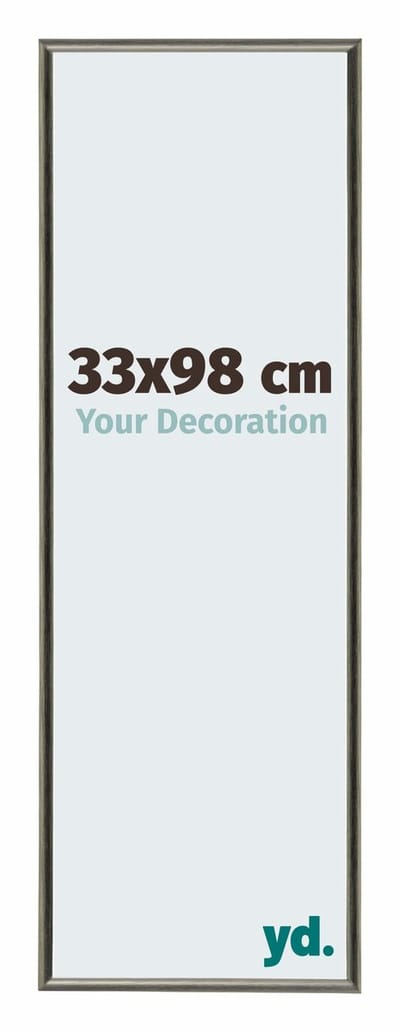 Your Decoration - Fotolijst 33x98 cm - Aluminium - Mercury Structuur - New York