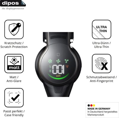 dipos – 2x Matte Beschermfolie geschikt voor MOVA S2 | Krasbestendige & antireflecterende Screenprotector Ultra-Thin